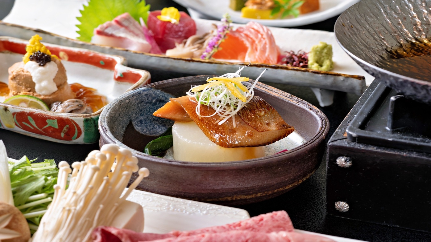 【冬の味覚：花更紗】山の幸満載の郷土会席【クアリゾート湯舟沢無料付】