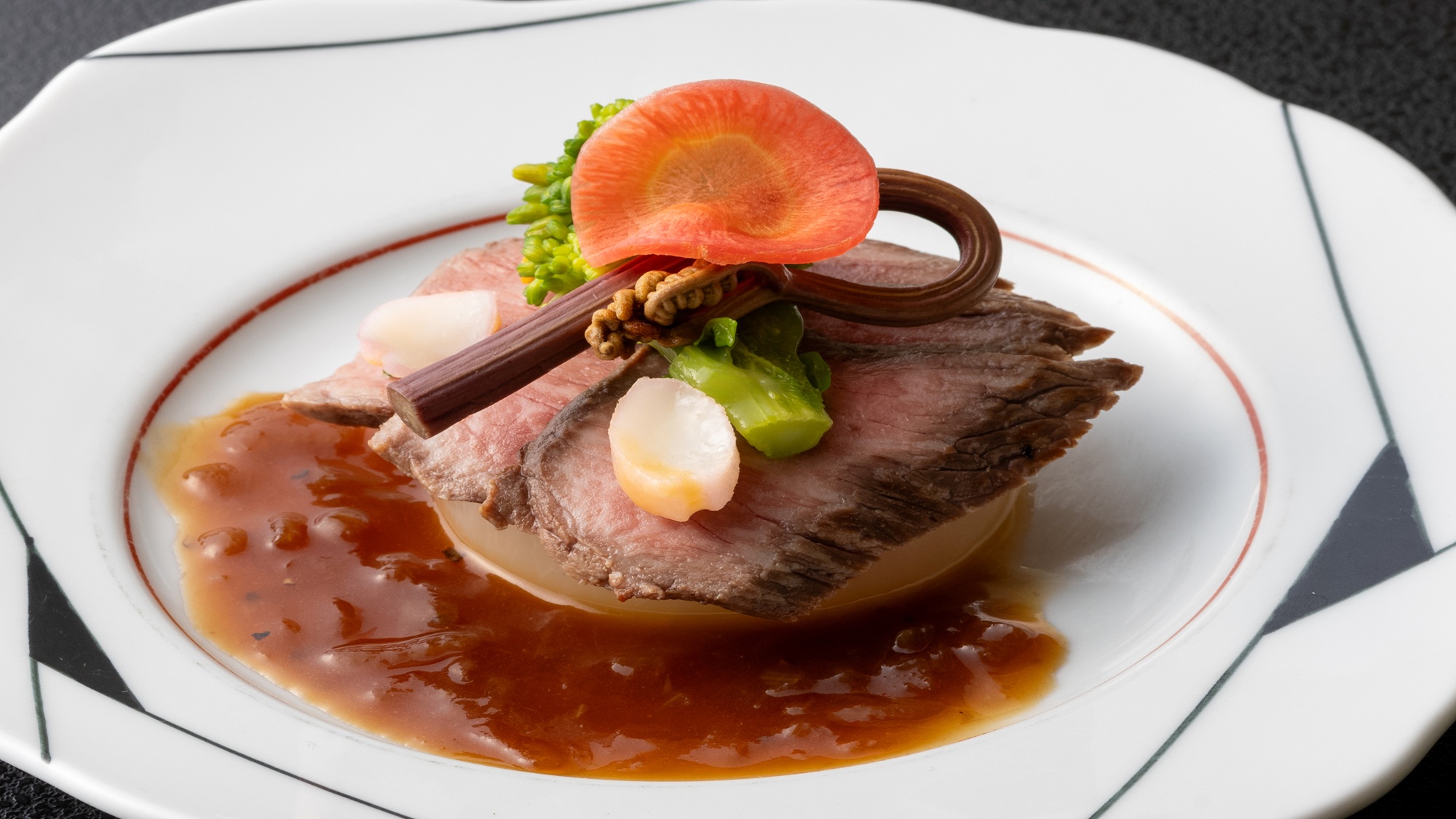 春野菜と飛騨牛ローストビーフ