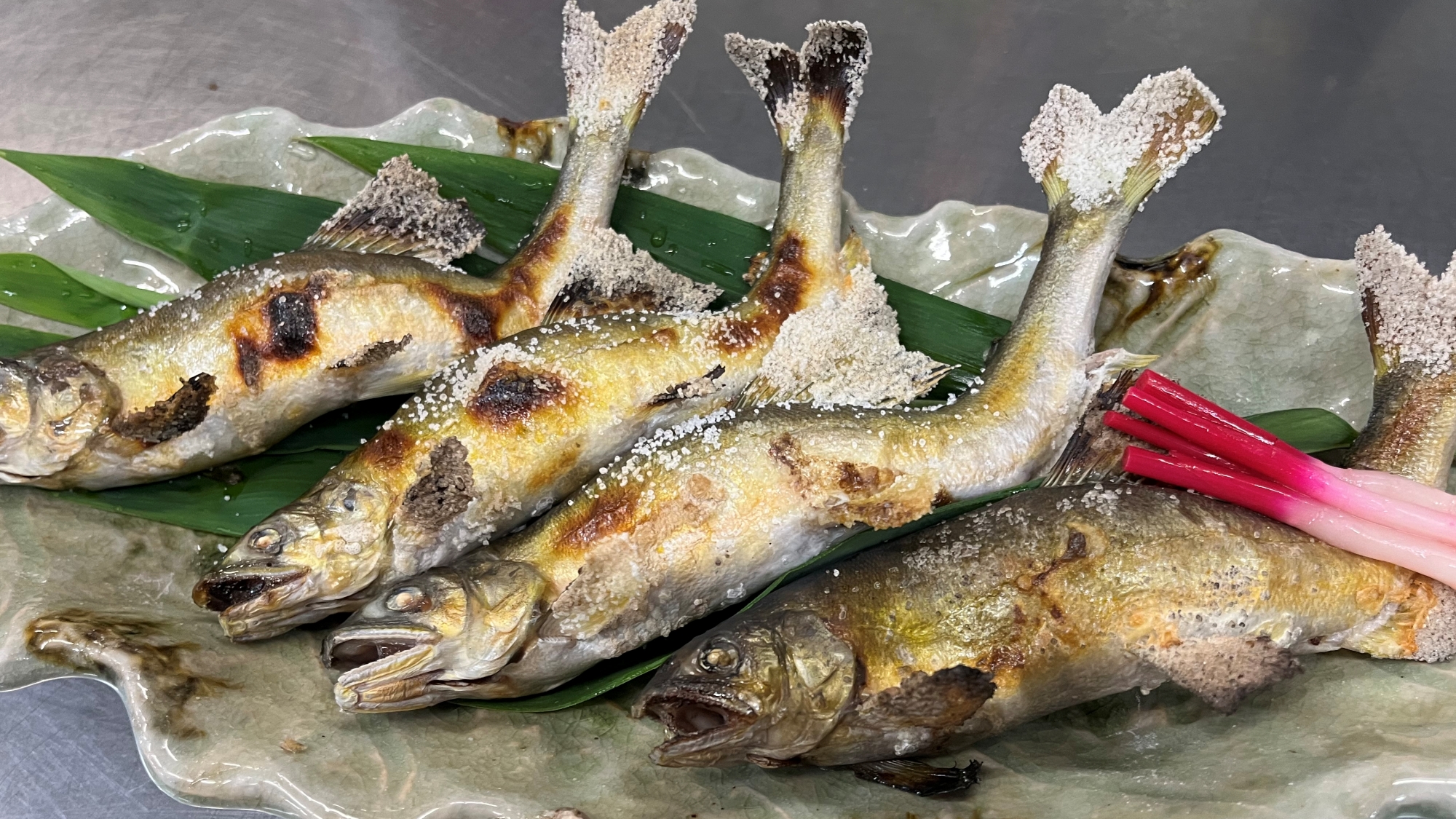 *鮎塩焼き（4人前）　　