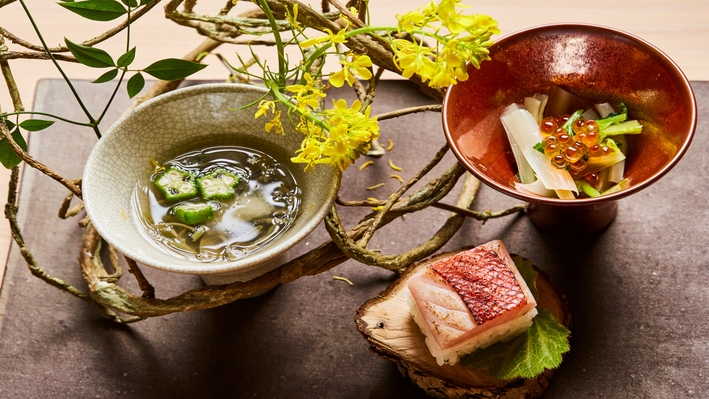 【1泊2食・料理アップグレード】季節の美食と静寂の夜にひたる、大和の味わい会席ステイ
