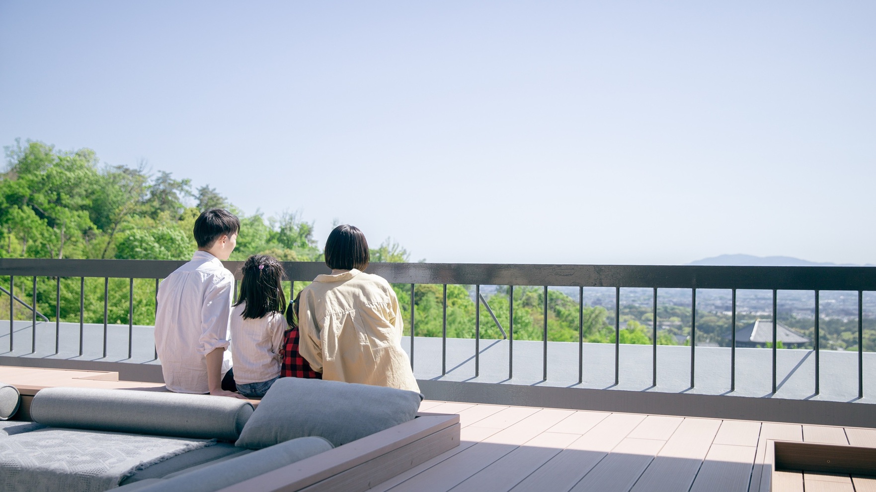 ペントハウススイートのテラス