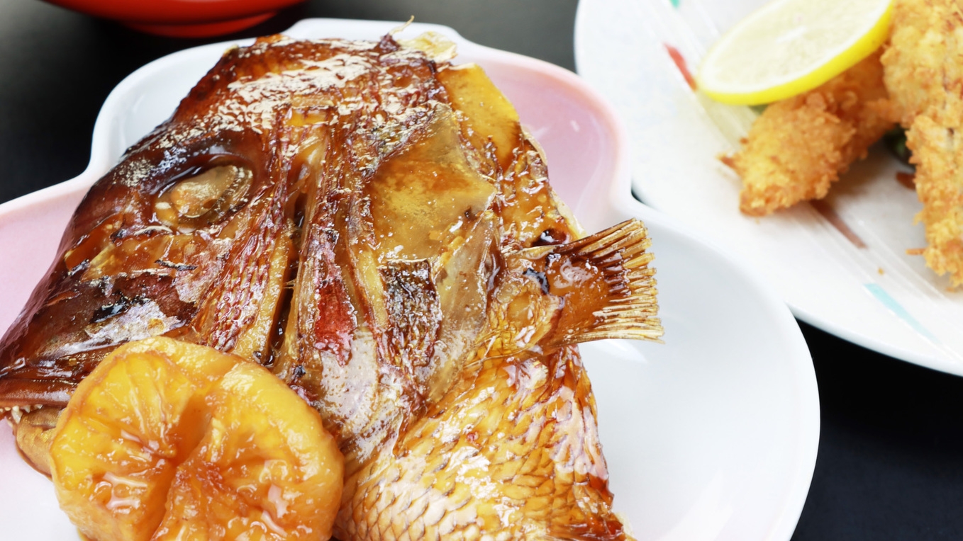 寿荘名物！鯛のかぶと煮定食×源泉かけ流しの湯を堪能♪【1泊２食付き】