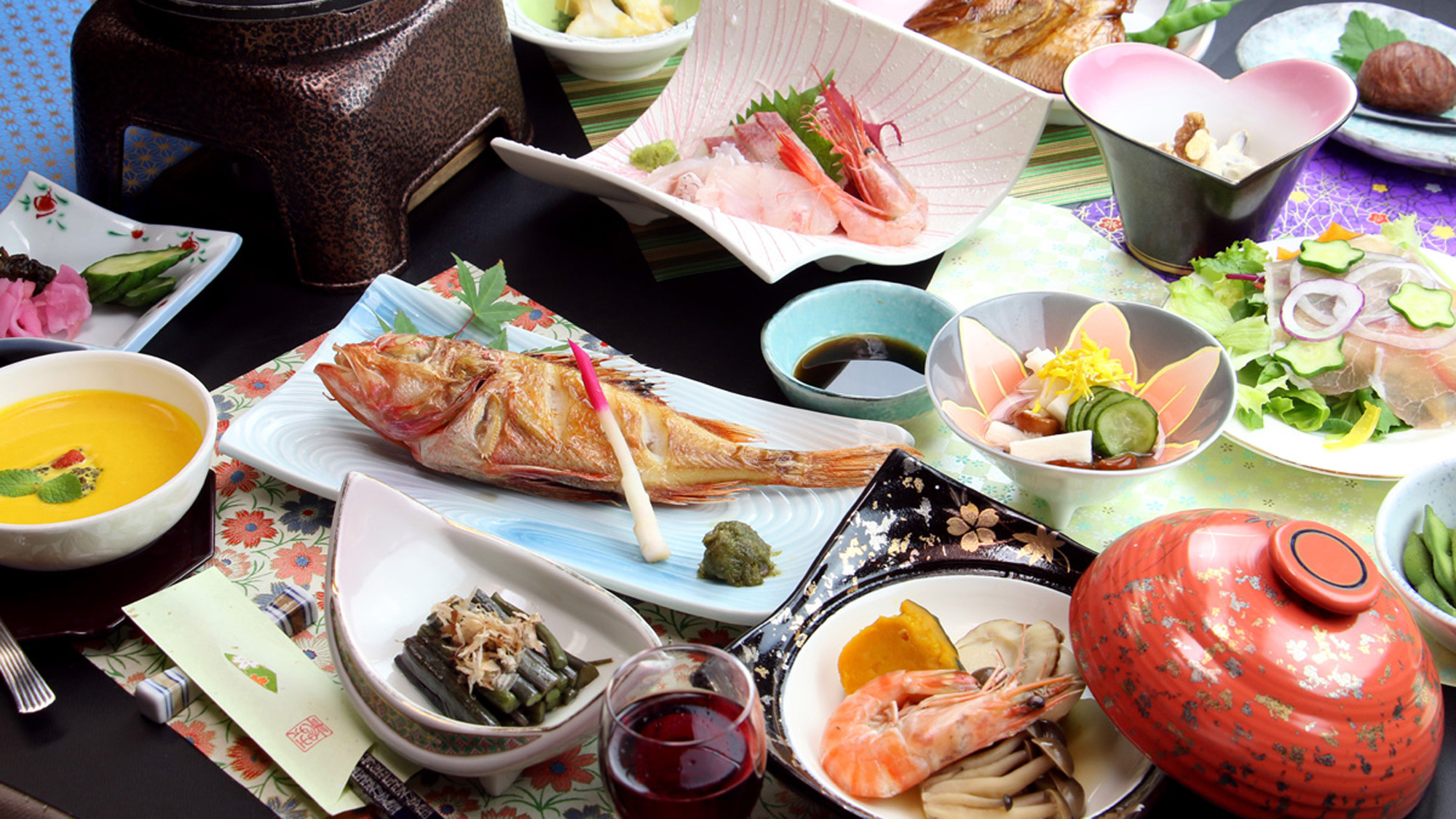 ■秋◇寿のスタンダードは地元の旬の食材使ったお料理となります。