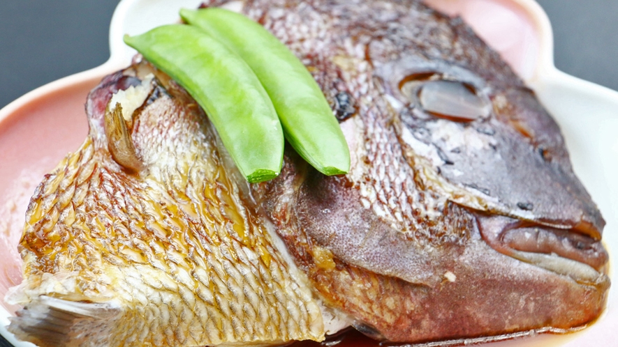 ■夏◇スタンダード一例・・寿荘名物「鯛のカブト煮」をぜひ食べに来て下さい