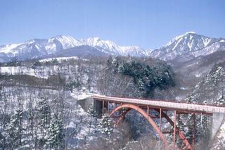 冬の東沢大橋