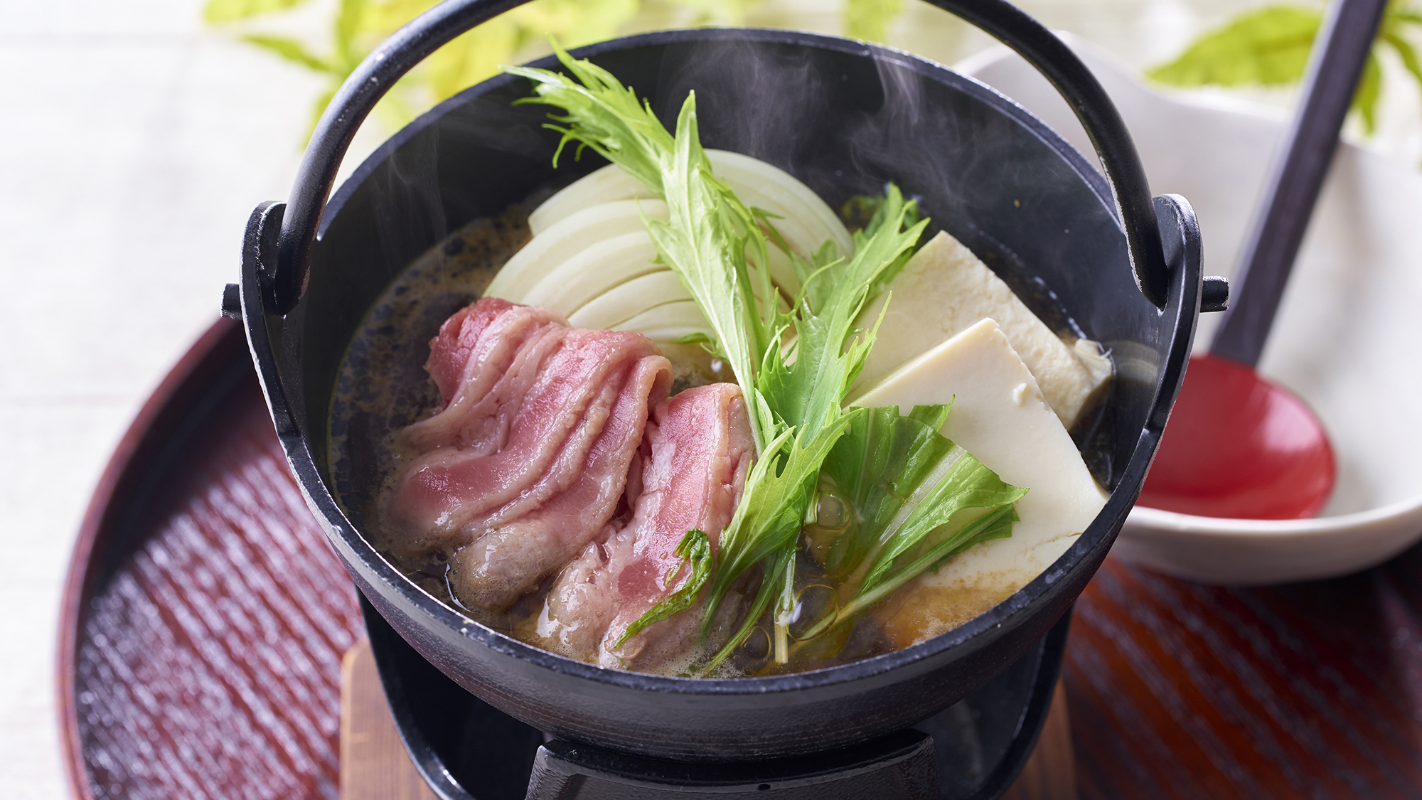 【朝食バイキング】スタミナ牛肉豆腐