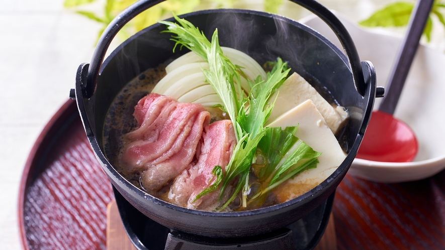 【朝食バイキング】スタミナ牛肉豆腐