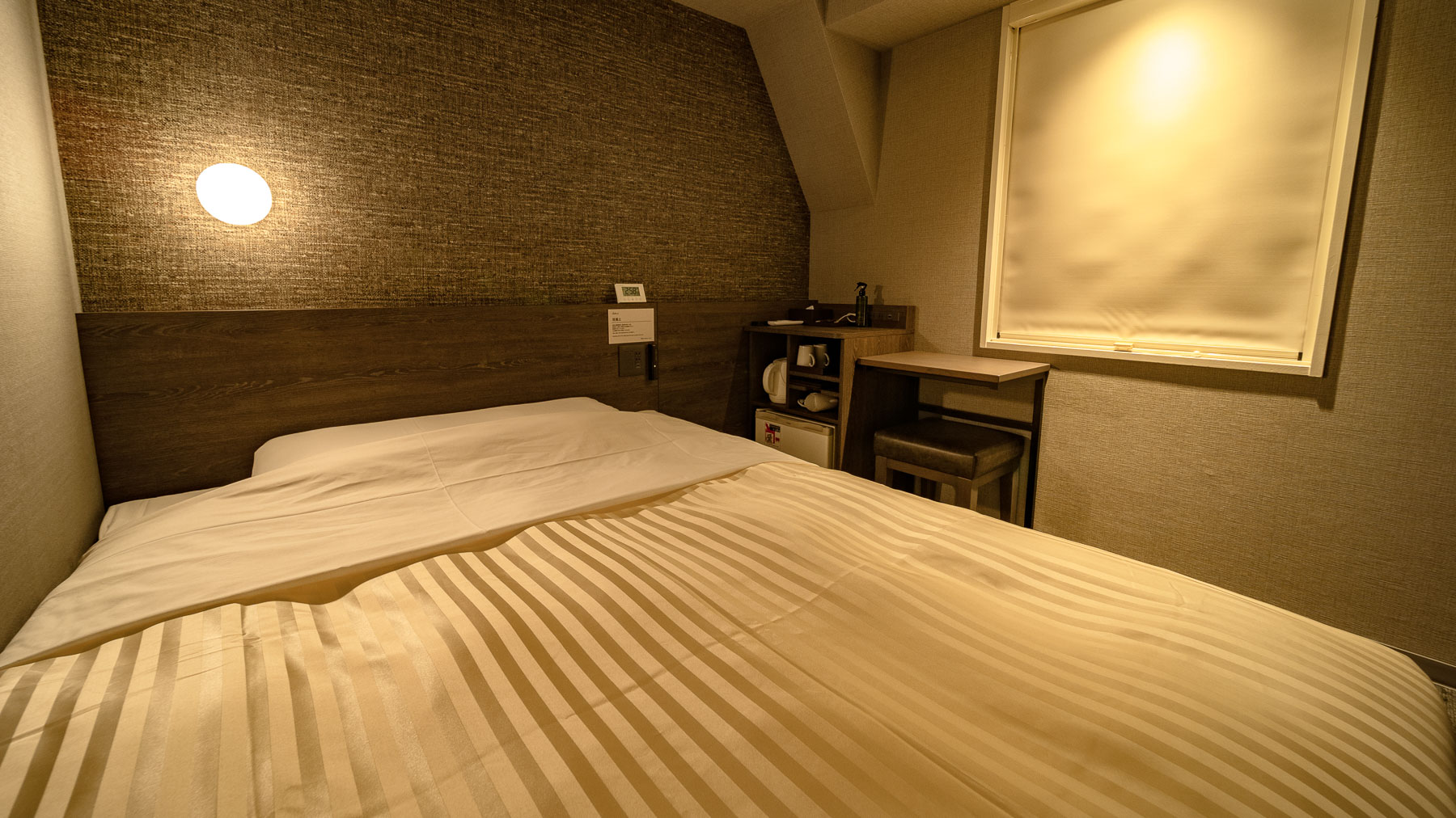 やや暗めの明るさが眠りを誘います