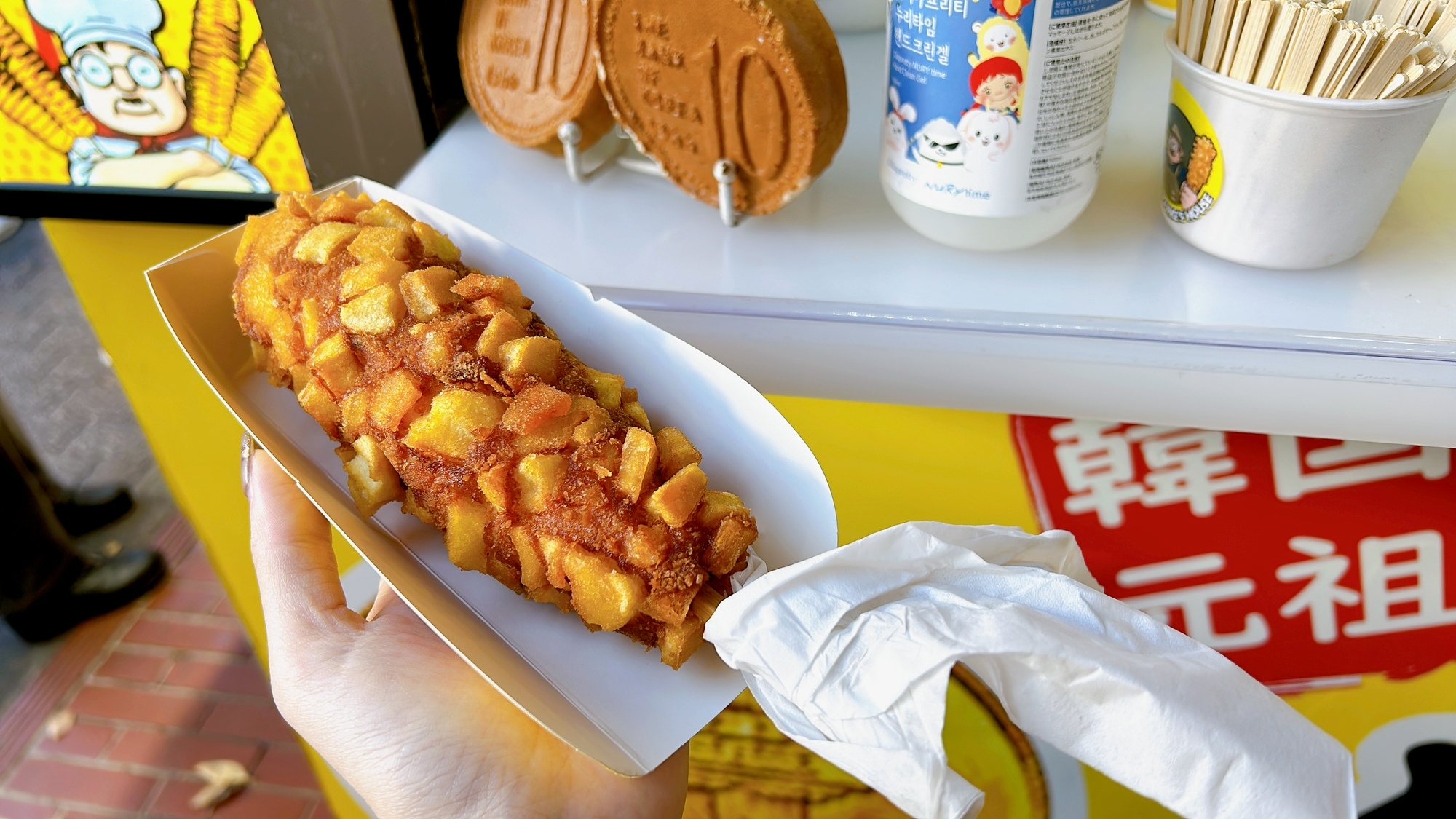 池袋グルメ：チーズハットグ