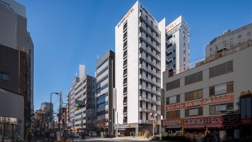スーパーホテル池袋西口天然温泉 外観 本館 新館