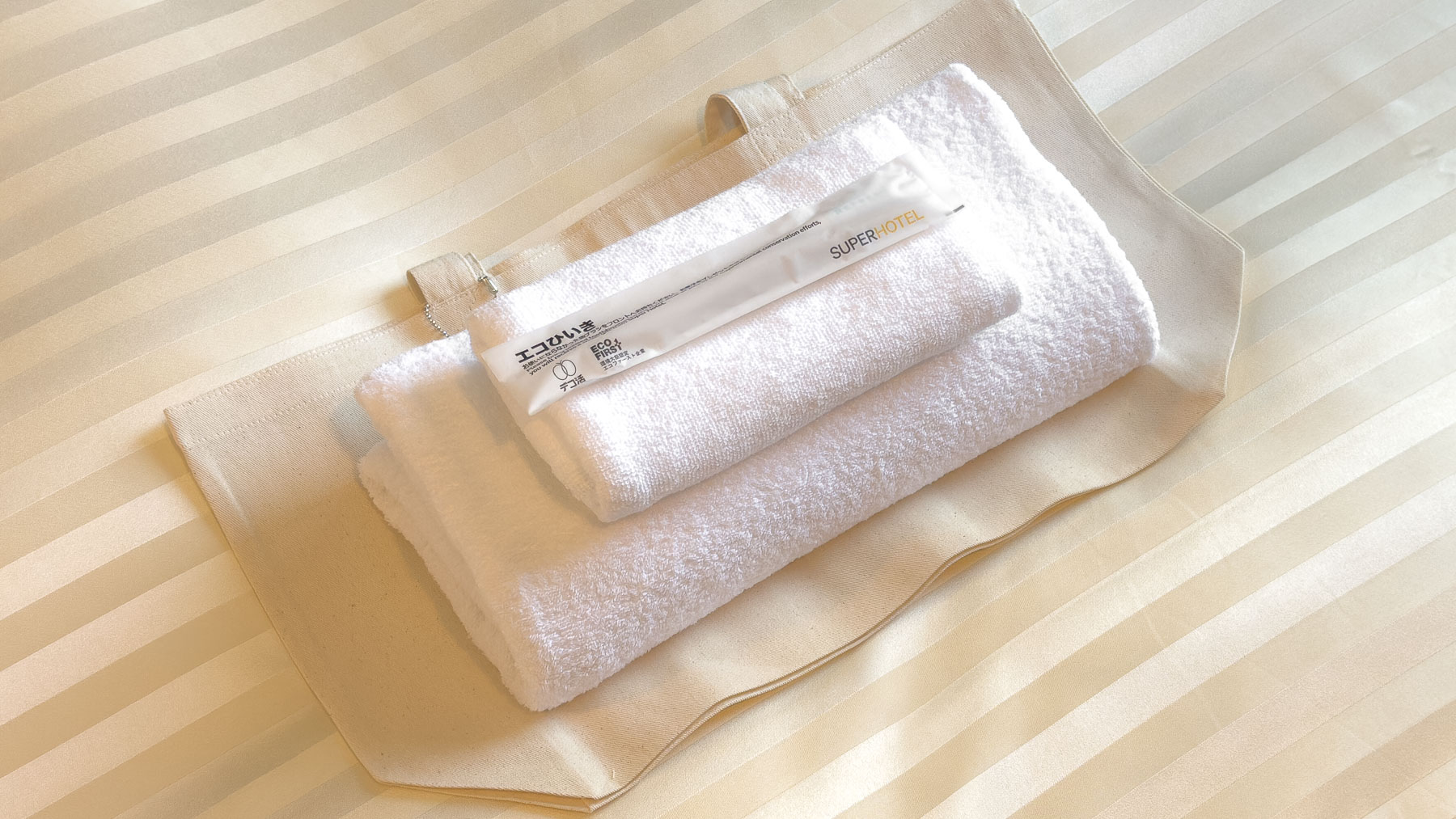 タオルは各部屋にご用意しています