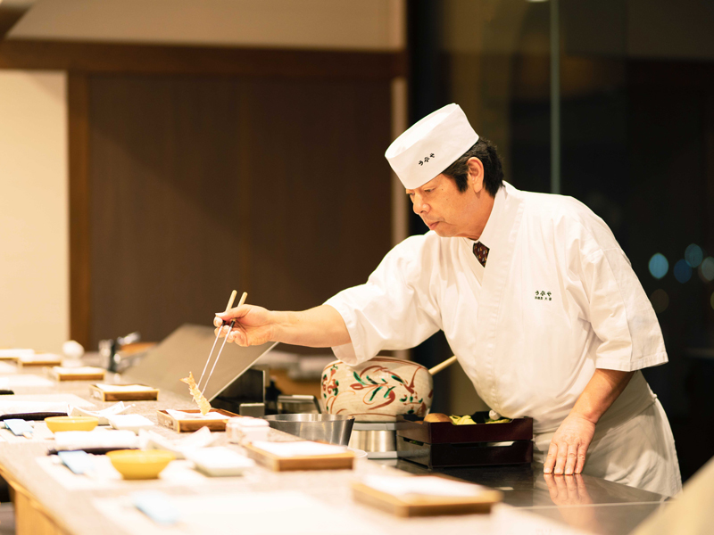 夕食開始18:00　揚げたてを味わう「てんぷらコース」」