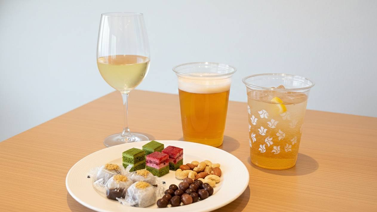 ラウンジ おやつとドリンク