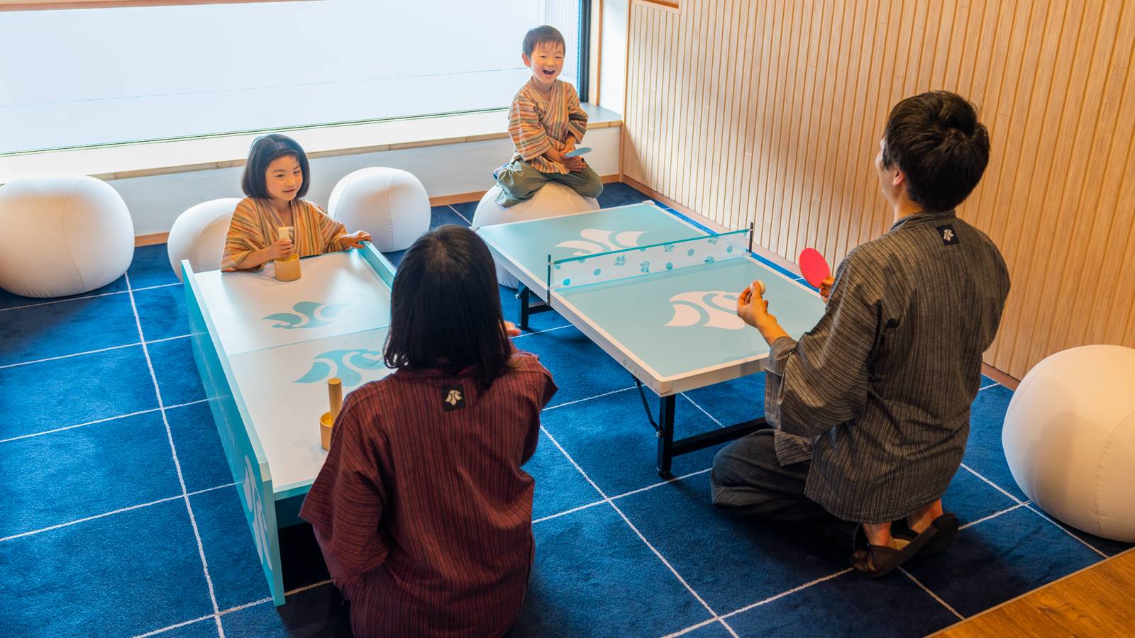 親子卓球や卓球ホッケーで親子時間