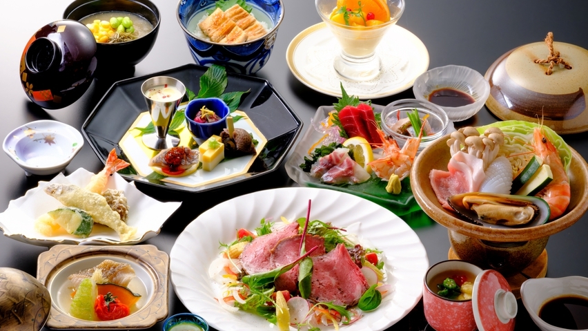 【ひまわり会席】夏の味覚を堪能するスタンダード会席！三朝温泉で涼やかな夏のひとときを