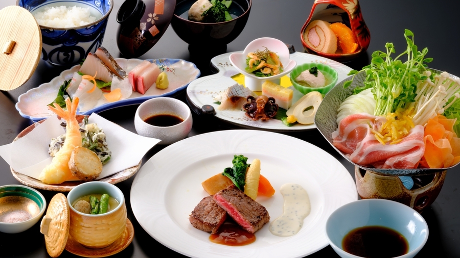【桃会席】春到来！春の味覚と三朝温泉を楽しむ！お手軽会席