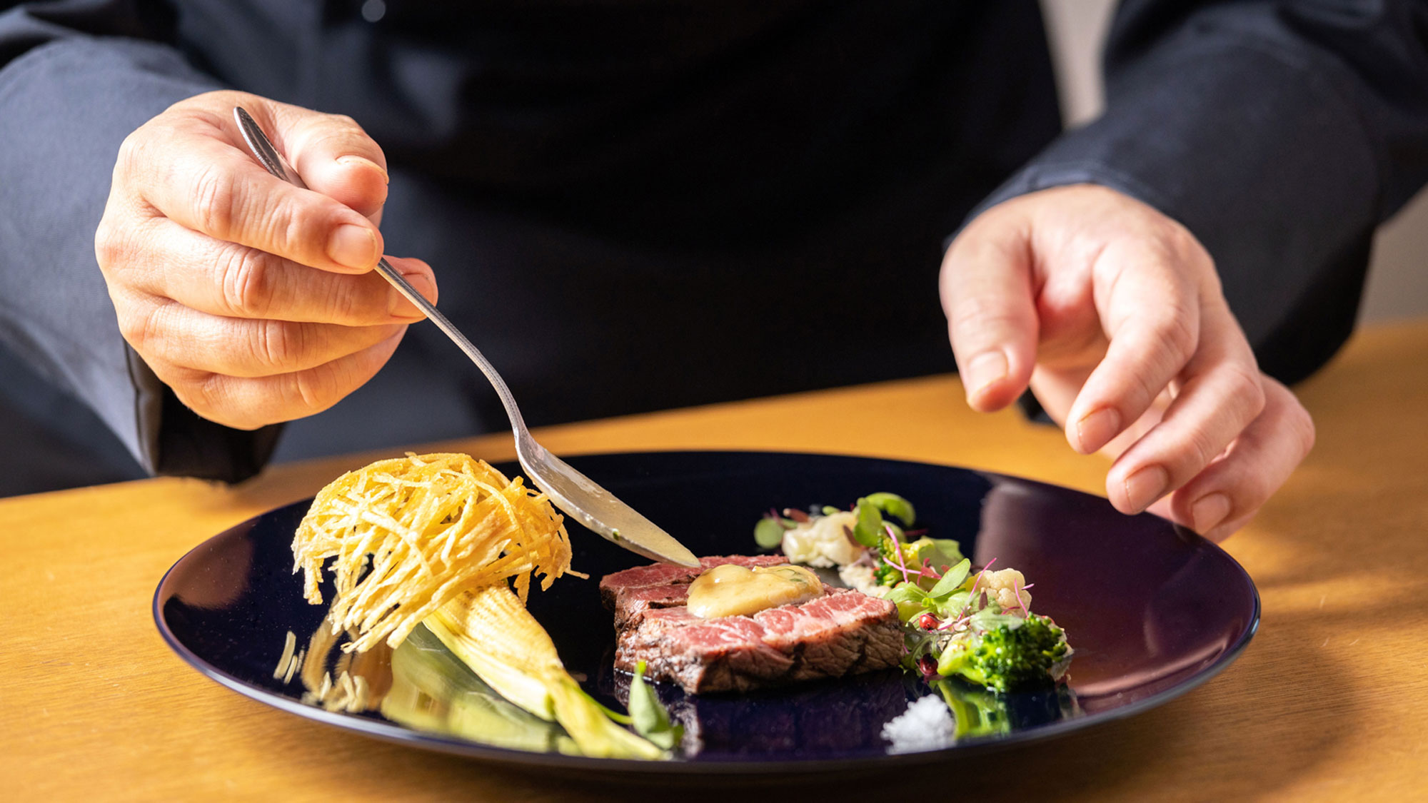 【ご夕食シェフイメージ＊】一皿一皿に、思いを込めておつくりいたします