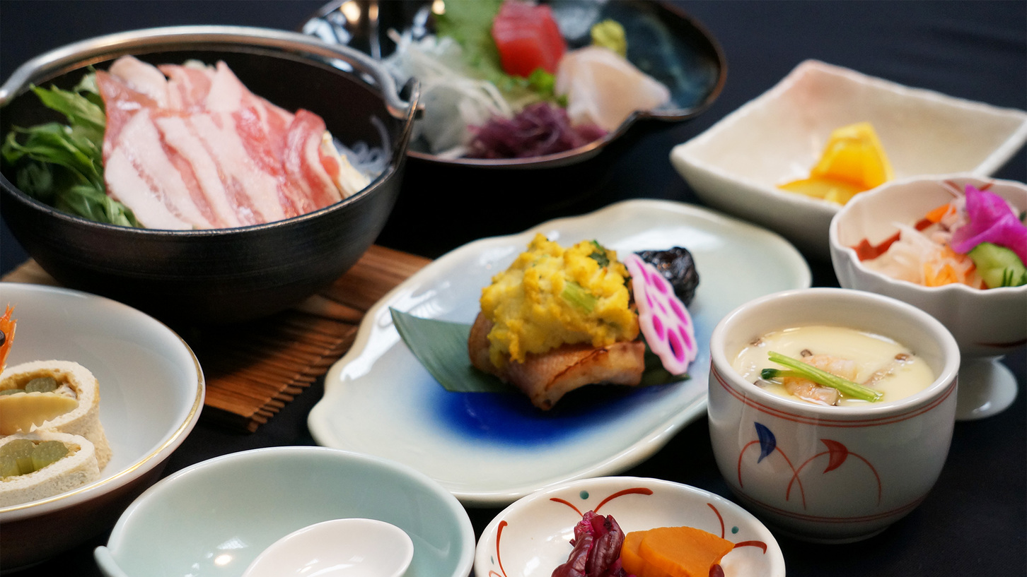 【湯ったりプラン】　しっとり美肌湯と山海和食のスタンダードプラン