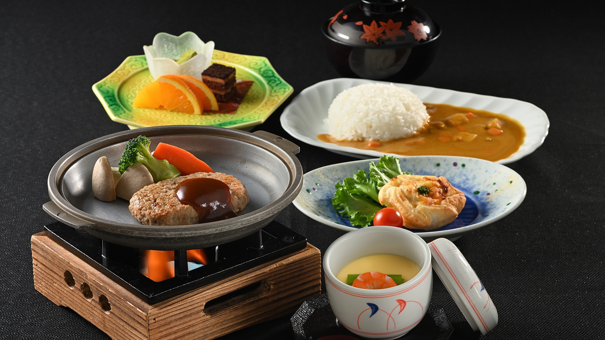 *お子様膳の例/カレー・ハンバーグ