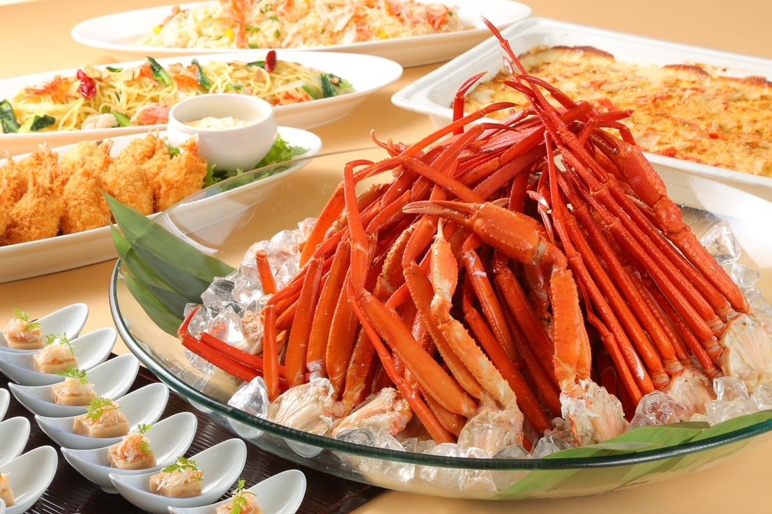 〜大人気！！冬の味覚の王様カニ食べ放題付〜サンライズブッフェプラン４月１日〜