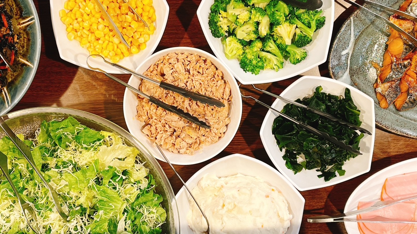 ホテルルートインの朝食メニュー～サラダバイキング①～