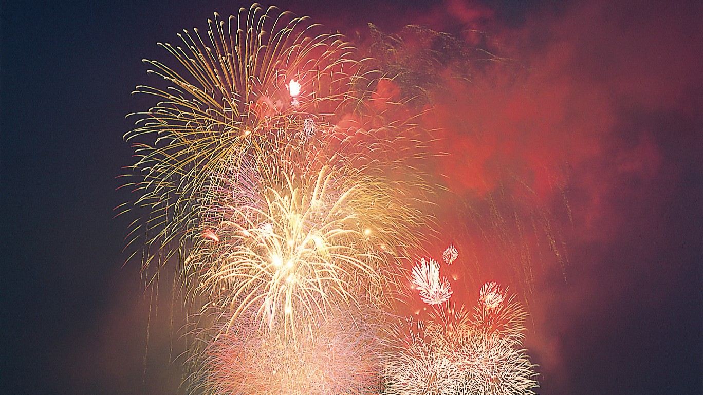 夜空を彩る　～石巻川開祭り・花火大会～