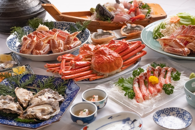 《１日２組の宿》かにとかきフルコース料理プラン