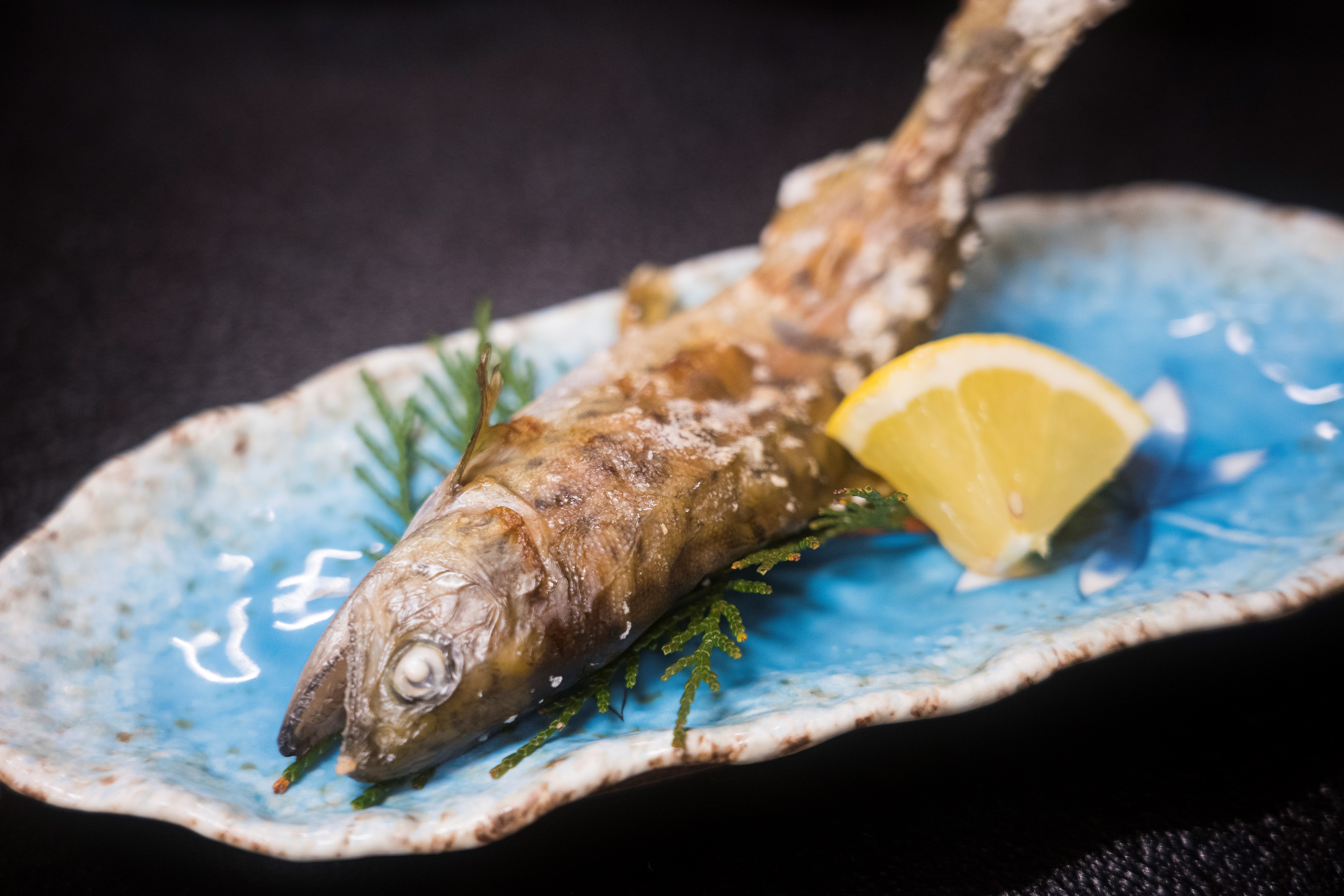 山女魚の塩焼き