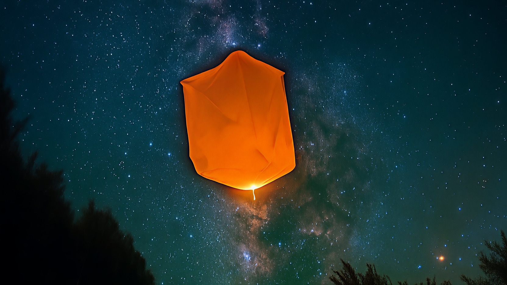 《8月》【スカイランタン体験プラン】満天の星空にスカイランタンを浮かべよう！《お食事はスタンダード》