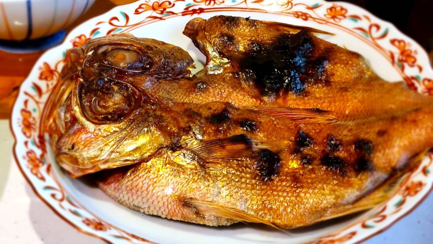 【朝食グレードアップ】ジューシーな金目鯛の干物がメインの和定食★☆最終チェックイン20時♪