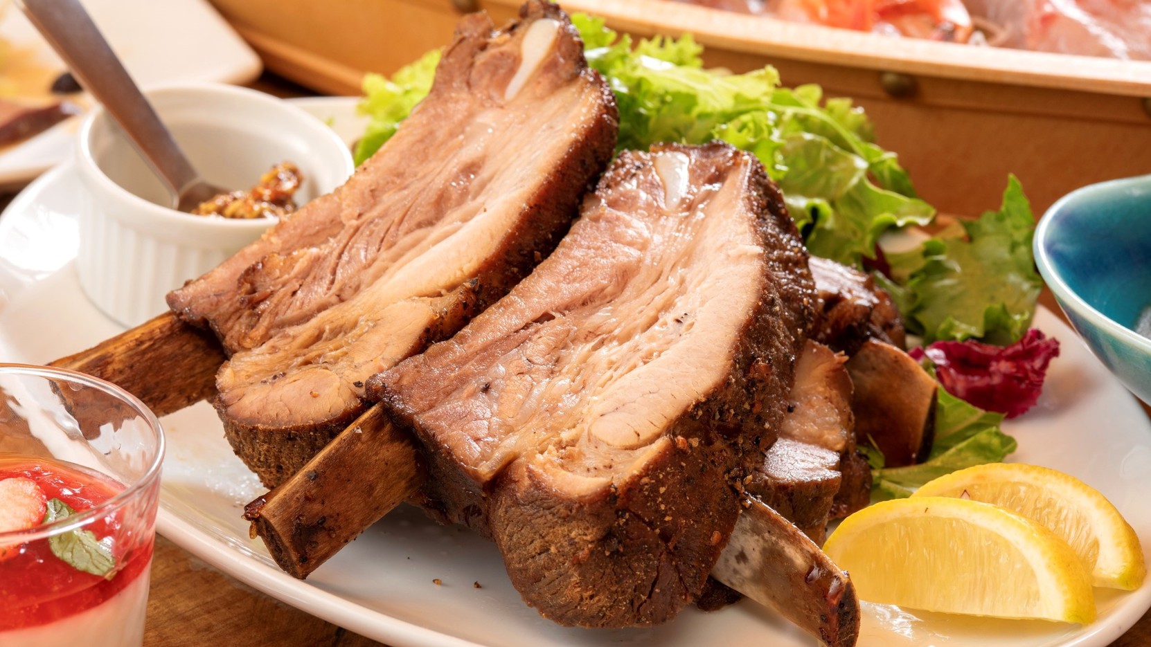 豪華『舟盛り』＆特製『国産豚のスペアリブ』プラン】《お食事重視の方向け》２大メイン料理で大満足★