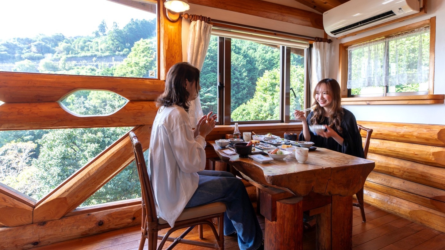 【朝食付きプラン】全客室露天風呂付き本格ログハウスで過ごす自然共生旅☆★チェックイン20時までOK♪