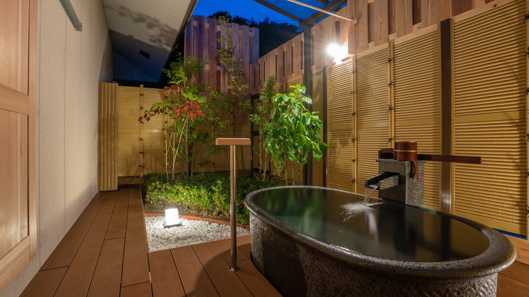 令和3年改装【2階庭園付き純和室】源泉掛流し露天風呂