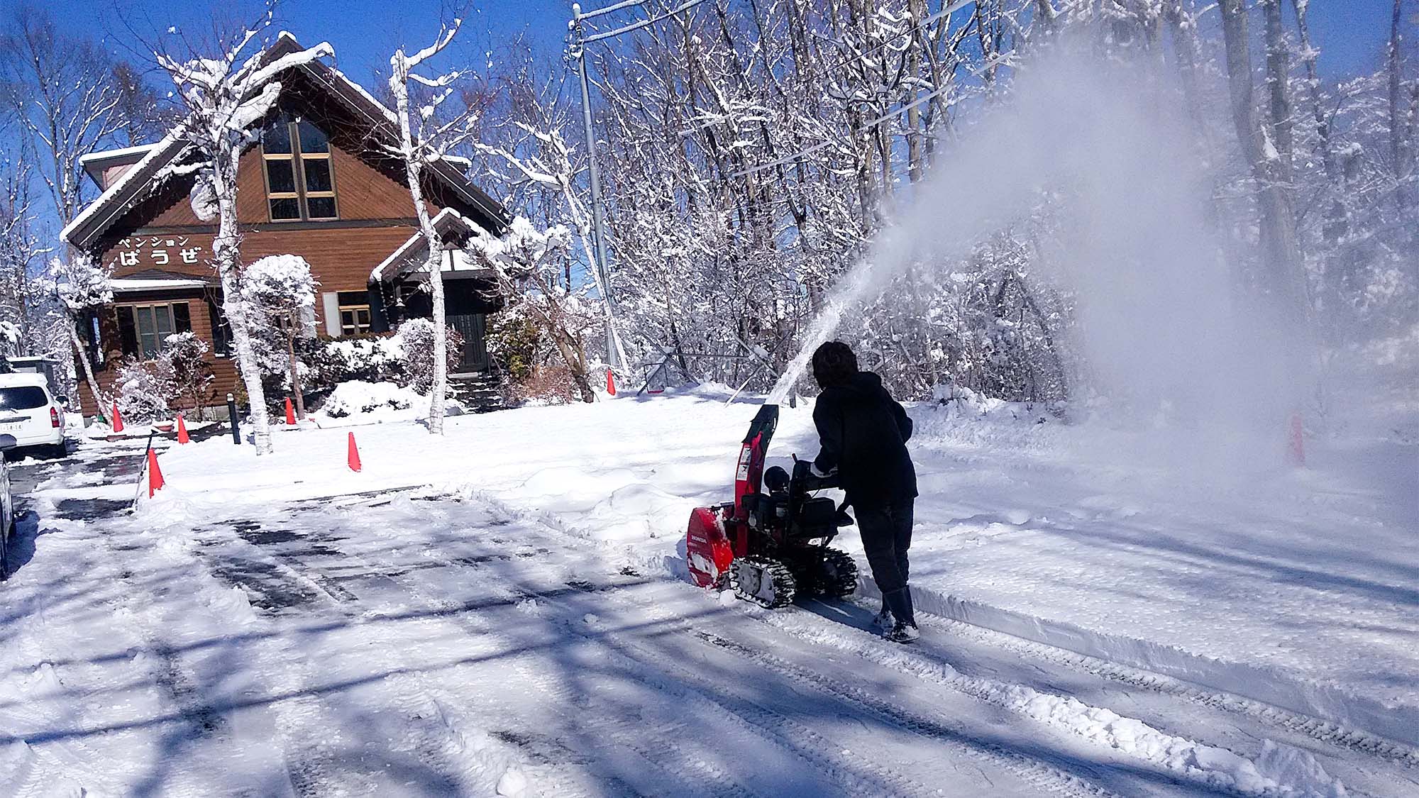 ・冬のある日：雪が積もり、凍えるような寒い毎日が続きます