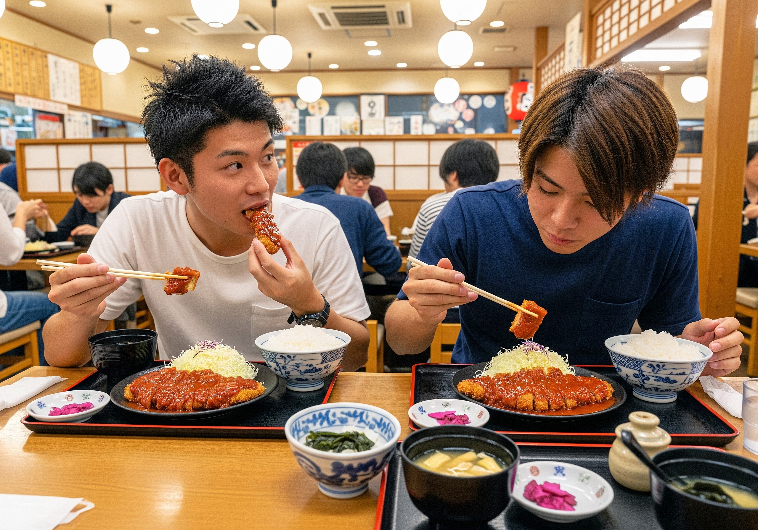 味噌カツ：ご飯がススム、名古屋定番の味！