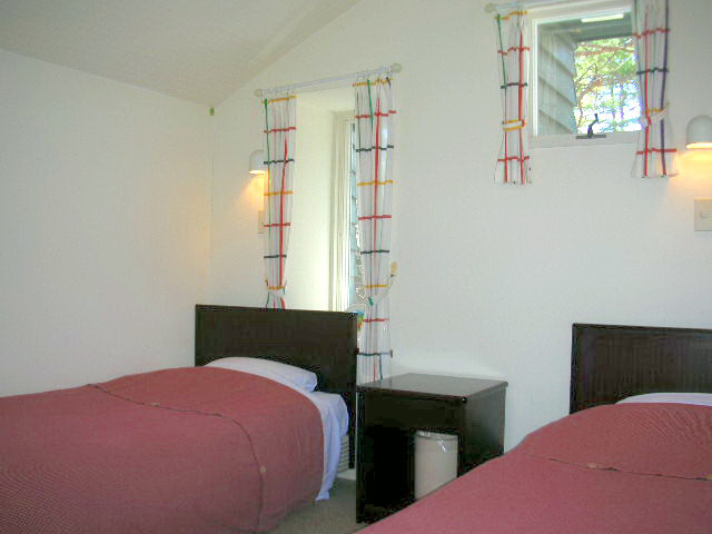 Guest room with sunbeams