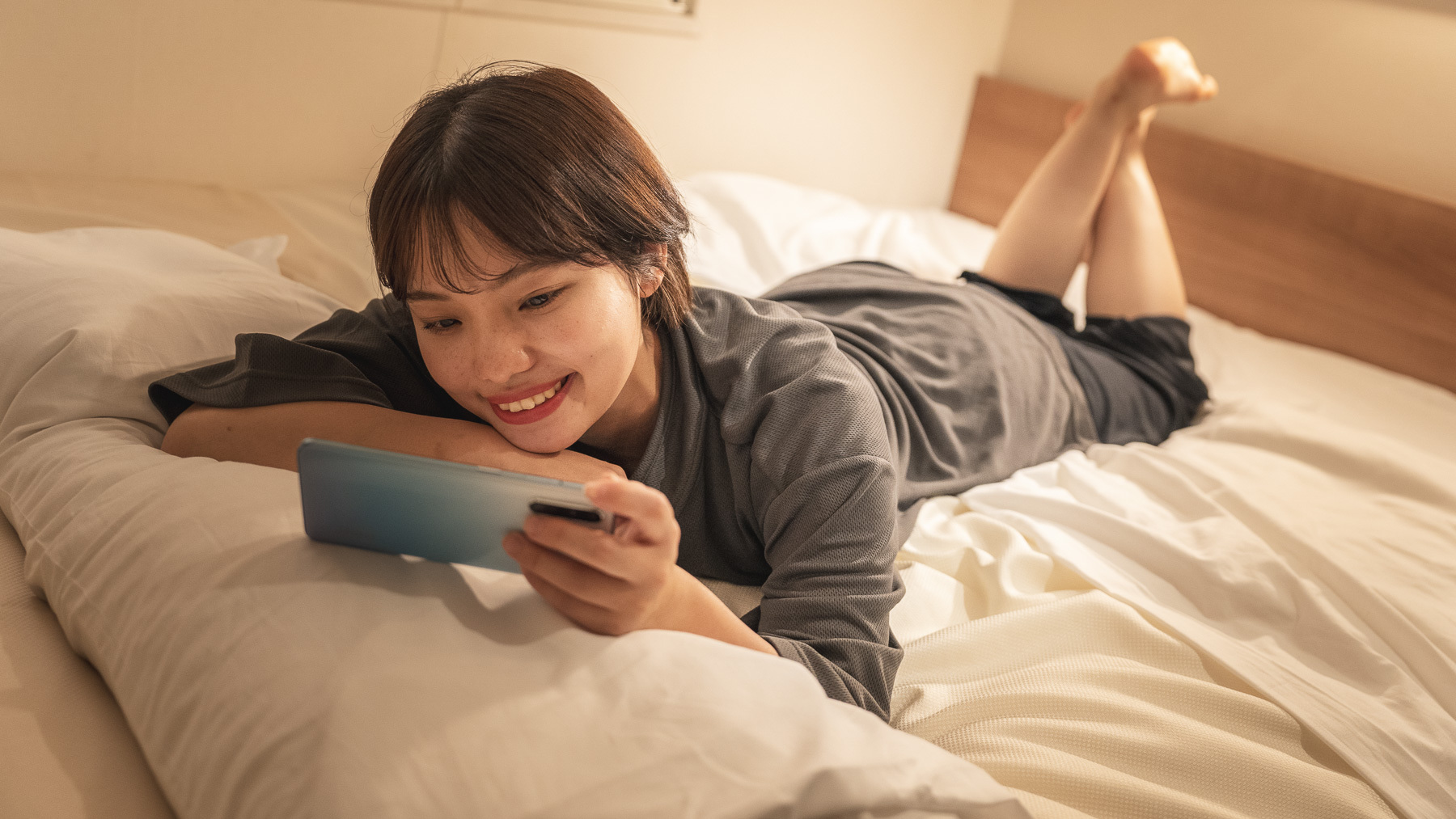 夜は、やわらかな灯りがお部屋を包みます※使用感イメージ