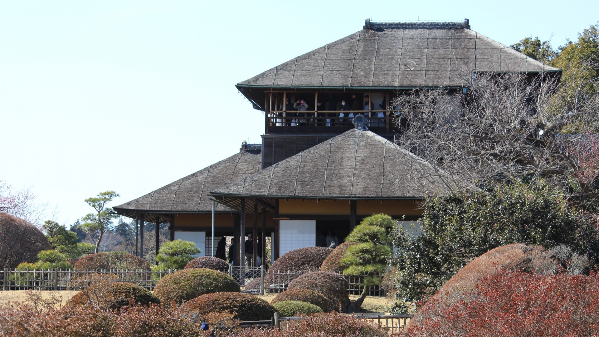 【日本三名園・偕楽園の好文亭】当館から徒歩約10分