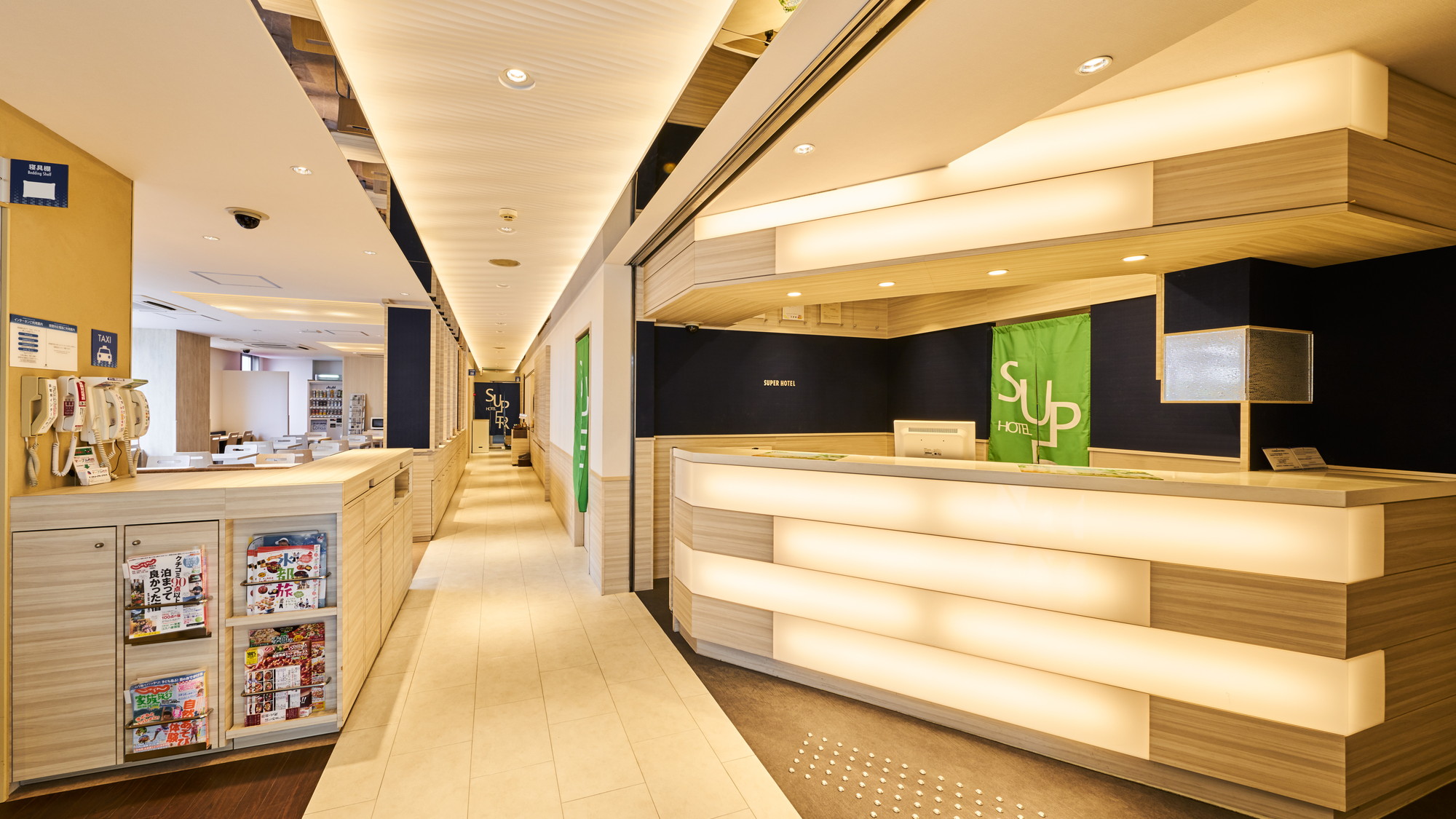 こちらでチェックインをお迎えします