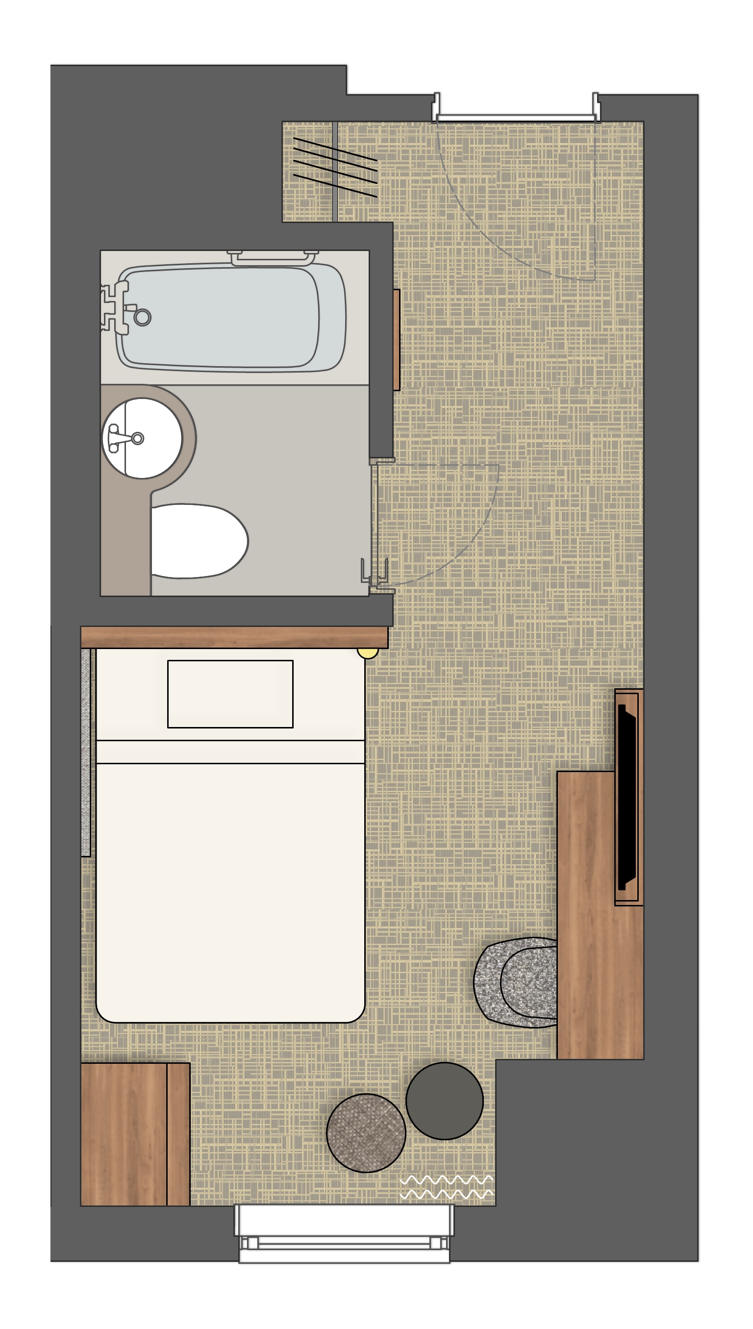 【客室】シングル レジデンシャルstyle