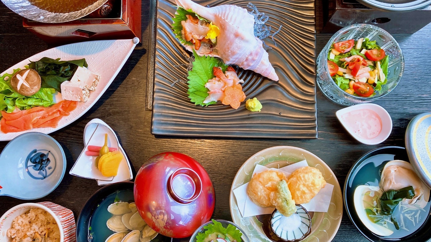 ■連休限定■【貝づくし】伊勢志摩の海の宝・貝を贅沢に愉しむ＜1泊2食付き＞