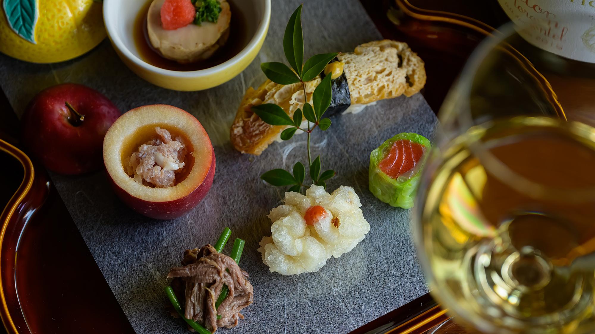 美味しい食と酒のマリアージュをご堪能あれ。