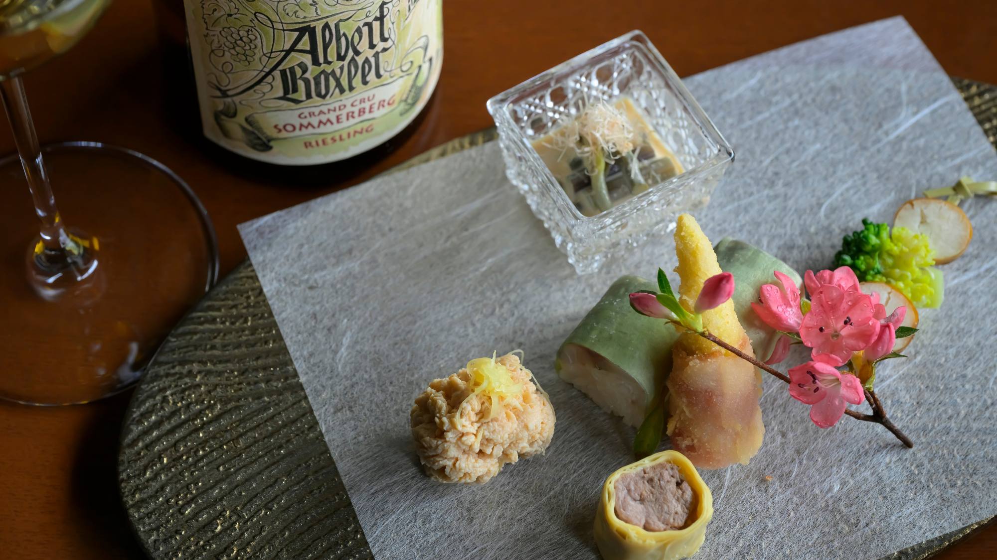 見た目から香り、味わいと愉しめるお料理の数々。