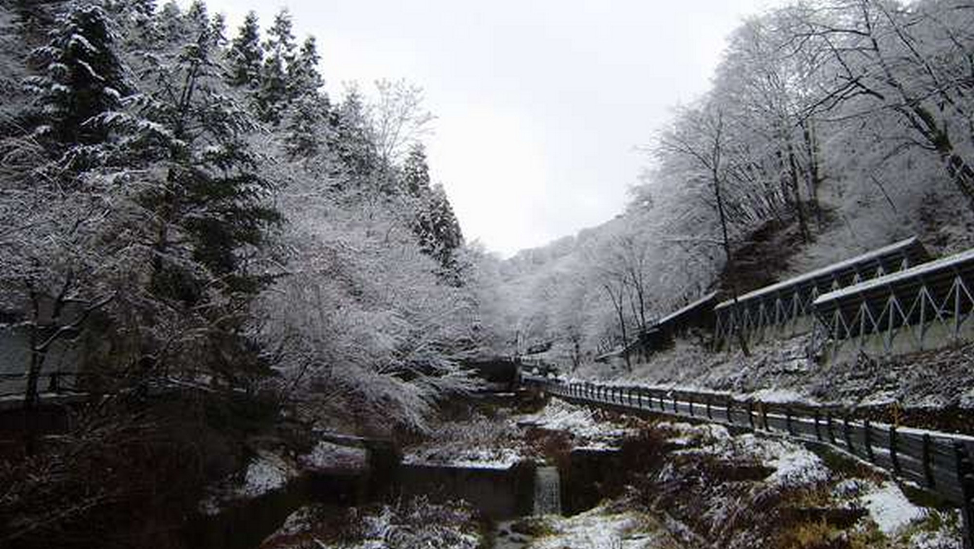 冬の伊香保温泉