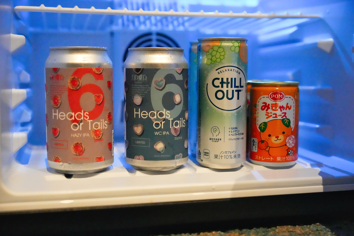 サウナスイート限定のミニバー