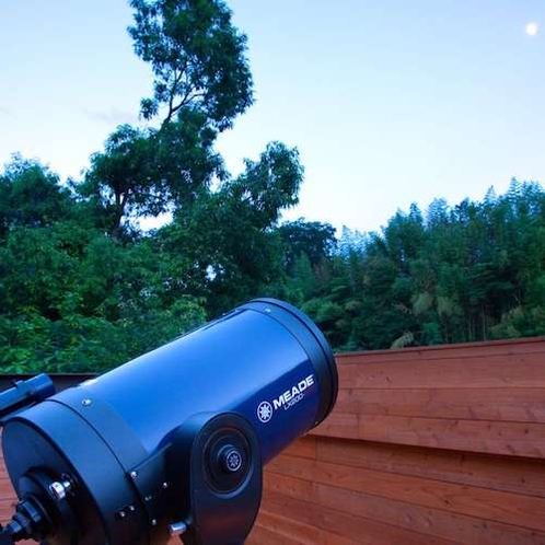 【星空観察会】お天気が良い日は毎日行っております。星や木星、土星などを見ることができます