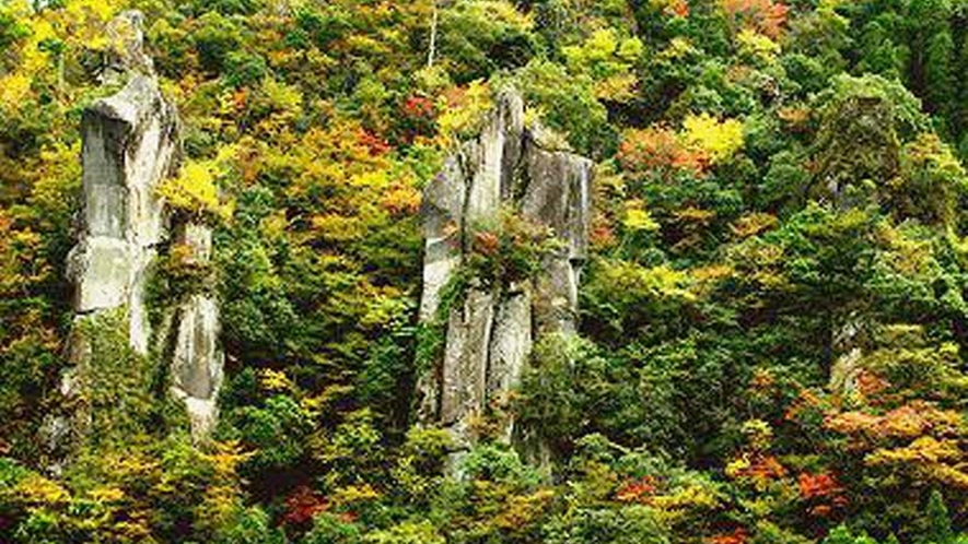 *【耶馬渓(やばけい)の紅葉】この景色は秋にしか見れませんよ