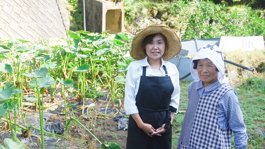 *【自家栽培の畑】当館のお食事に使う野菜は自家製♪真心こめて育てています♪