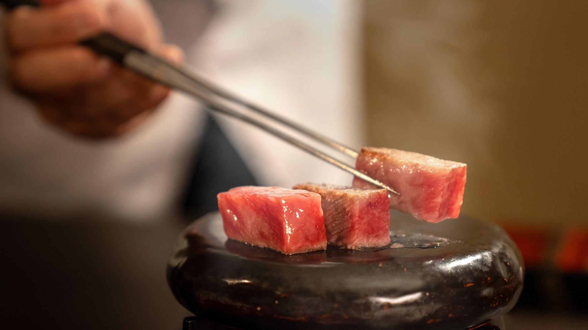 【ご夕食】山形牛のステーキ