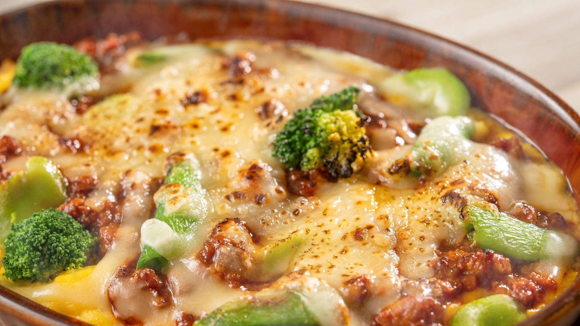 春野菜のミートソースグラタン（春メニュー）